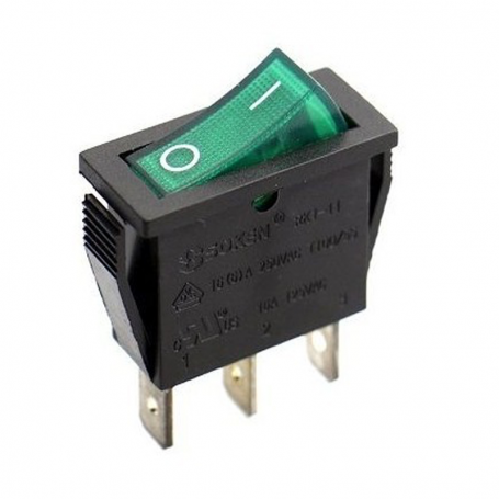 Interruptor Unipolar Luminoso Verde 16A 250v Standard