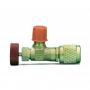 Valvula Carga Botella Gas Refrigerante 1/4 M 5/16 H Aire Acondicionado