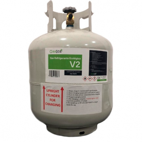 1 Botella Gas Ecologico Gasica V2 5,5Kg Sustituto R22, R32, R407C