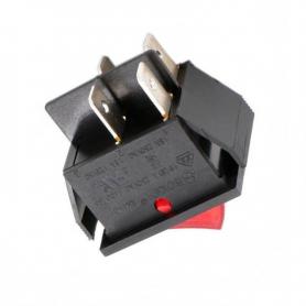 Interruptor Bipolar Luminoso Rojo 16A 30x22mm Standard