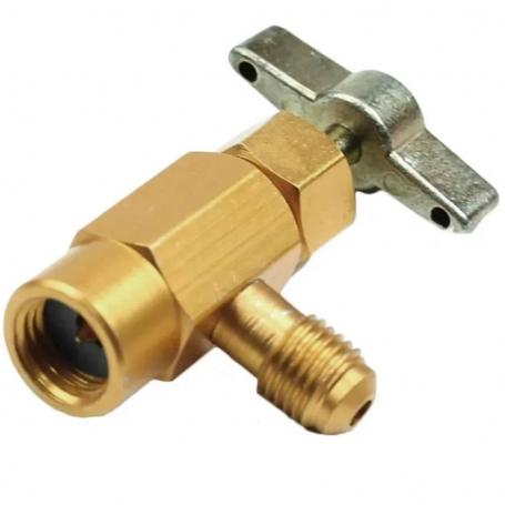 Valvula Llave Gasica YF, D2 y V2 Hembra 12x1,5mm Roscar Derecha x 1/4 Sae Macho