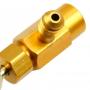Valvula Llave Gasica YF,  D2 y V2 Hembra 12X1, 5 Roscar Derecha X 1/4 Sae Macho