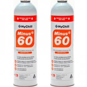 2 Botellas Gas Minus 60 350Gr Sustituto R32, R410A Freeze Organico