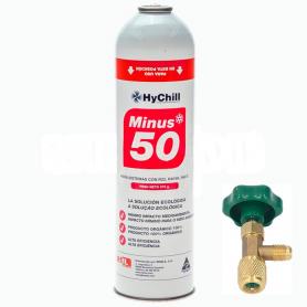 1 Botella Gas Minus 50 375Gr + Valvula Sustituto R22 R404a R407C R502 Freeze Organico