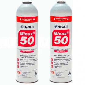 2 Botellas Gas Minus 50 375Gr Sustituto R22 R404a R407C R502 Freeze Organico