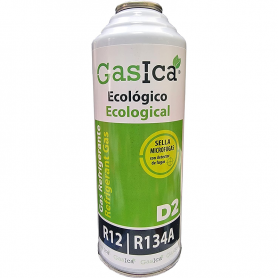 1 Botella Gas Gasica D2 226g Alternativo R12, R134A Freeze