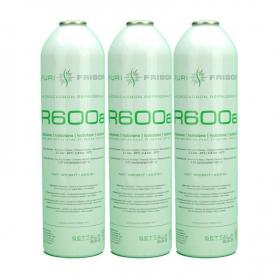 3 Botellas Gas Refrigerante R600a 420Gr Isobutano Freeze