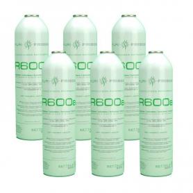 6 Botellas Gas Refrigerante R600a 420Gr Isobutano Freeze