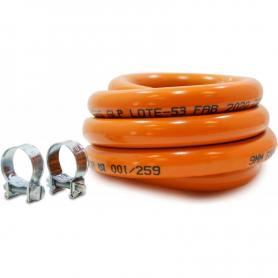 Kit Manguera Butano Baja Presion y Abrazaderas Domestico Homologado