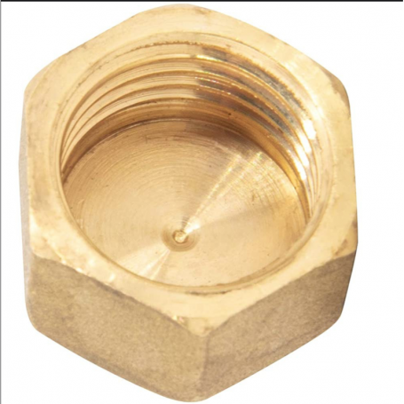 Tapon Laton Hembra 1/4 SAE Aire Acondicionado